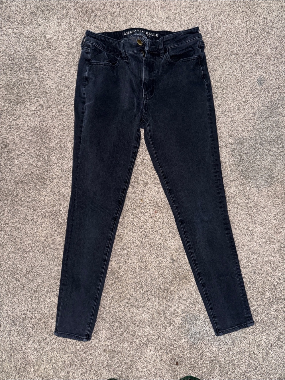American Eagle Outfitters Women's Black Skinny High-Rise Jeans